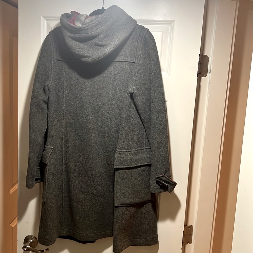 TNA Women’s Wool Coat with Checkered Interior - Picture 3 of 4